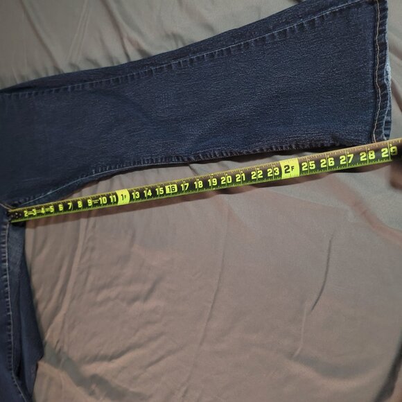 Levi Strauss Signature Jeans Womens 33* Blue Curvy Bootcut Dark Wash Denim - Picture 8 of 9